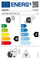Hyundai i30N Winterkomplettrad, HMD03N Black 7,5x18 ET53 + Dunlop Winter Sport 5 + TPMS