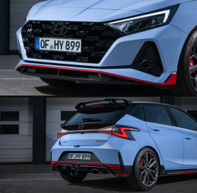 Hyundai Emblems black - Set front & rear, i20N