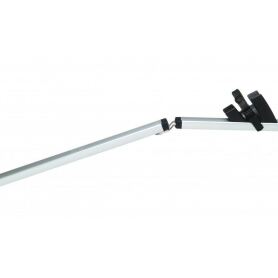 Folding ramp rail for bicycle carrier