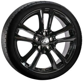 Hyundai Tucson NX4 Winterkomplettrad, Padang Black 7x17 ET43,5 + Hankook W330A + TPMS