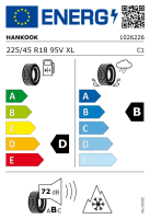 Hyundai Kona N Winterkomplettrad, HMD03N Black 7,5x18 ET53 + Hankook, Winter i*cept evo3 (W330 + TPMS