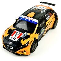 Hyundai model car, i20N Rally2 No. 25 2023 1:43