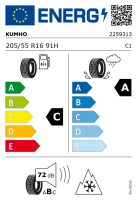 Hyundai i30 PD complete winter wheel, Rimba Black  6,5x16 ET50 + Kumho W52