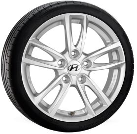 Hyundai KONA winter complete wheel, Rimba Silver, 6,5x16 ET 50 + Hankook W462