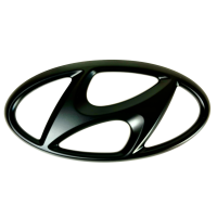 Hyundai Emblems matte black - Set front & rear, i30N Hatchback