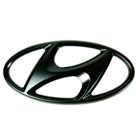 Hyundai Emblems matte black - Set front & rear, i30N...