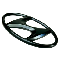 Hyundai Embleme schwarz matt - Set Front & Heck, i30N Fastback