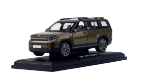Hyundai model car, SANTA FE ocado green 1:38