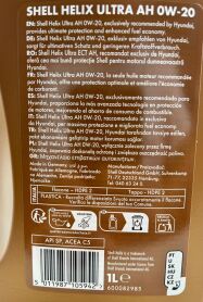 SHELL Helix Motoröl 0W-20 ACEA C5 API SN – 5 Liter, Für Viele BMW, Mercedes U.a. Mit Langzeitintervall