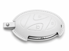 hyundai key cover - nappa leather, white