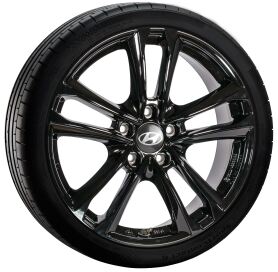 Hyundai KONA winter complete wheel, Padang Black, 7x17 ET43,5 + Pirelli Powergy 2 Winter
