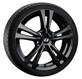 Hyundai Tucson NX4 complete winter wheel, HMD01 Black 7x17 ET43,5 + Pirelli, Powergy 2 Winter + TPMS