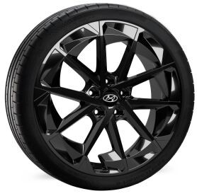 Hyundai IONIQ 5 Winterkomplettrad, HMD04EV black 7,5x19 ET49,5 + PIRELLI POWERGY 2 WINTER + TPMS