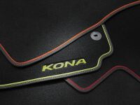 Floor mats, velour with orange accent, Kona OS