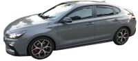 Wind deflectors front - black, I30 PD Fastback