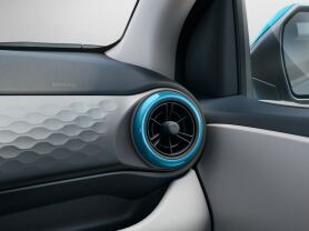 Air vent trims - aqua turquoise, i10 AC3