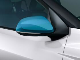 Door mirror caps - aqua turquoise, i10 AC3