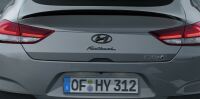 Hyundai Emblems black - Set front & rear, i30N Fastback